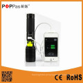 Poppas 6618 super poder multifuncional recarregável USB lanterna